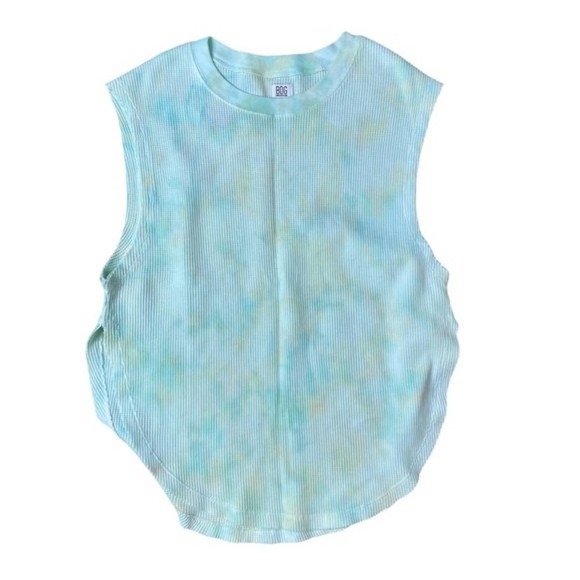 BDG Urban Outfitters Tie Die Waffle Knot Tank Top Light Blue Women’s Small* NWT - Picture 1 of 10